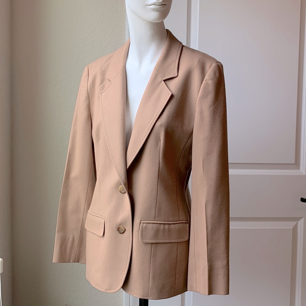 Lux Camel Wool Blazer